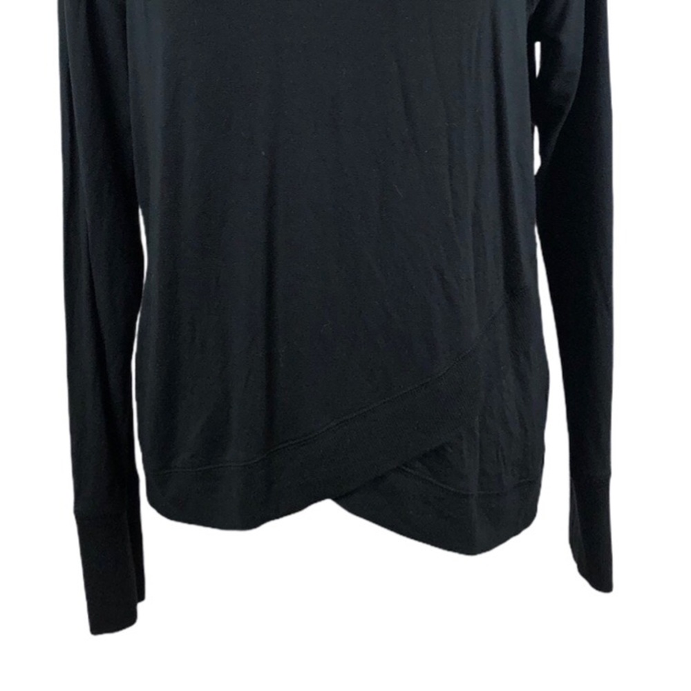 Athleta Black Criss Cross Tulip Hem Sweater - Picture 4 of 9